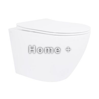 Унітаз підлоговий Qtap Robin безбарвний Ultra Quiet безобідковий із сидінням Soft-close WHITE QT13223381AW SD00052587 фото