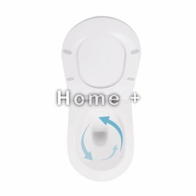 Унітаз підлоговий Qtap Robin безбарвний Ultra Quiet безобідковий із сидінням Soft-close WHITE QT13223381AW SD00052587 фото