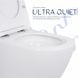 Унітаз підлоговий Qtap Robin безбарвний Ultra Quiet безобідковий із сидінням Soft-close WHITE QT13223381AW