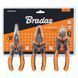 Набор плоскогубцев MASTER GRIP, 3 штуки, никелированные, HOME & GARAGE, DIY-PL12/1SET