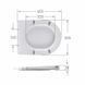 Сидіння для унітазу Qtap (Taurus 520) 455x365x38 мм, White, з мікроліфтом, Slim Duroplast, Quick Release QTSC179W49384