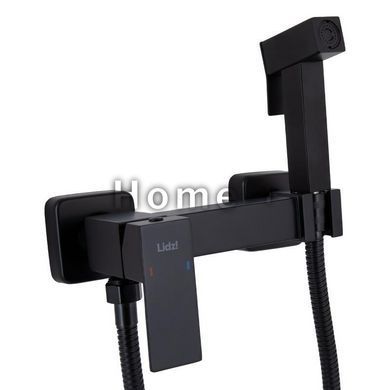 Набір для гігієнічного душу Lidz Kubis 110 Black LDKUB110BLA46104 прямокутний SD00052228 фото