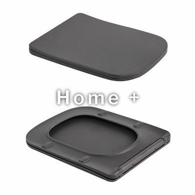 Унитаз подвесной Qtap Tern Ultra Quiet 520&times;345&times;325&nbsp;мм, Anthracite, с сиденьем Slim Duroplast / Soft-close / Quick Release SD00055123 фото