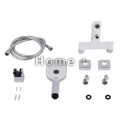 Смеситель для ванны Qtap Gemini (c душевым гарнитуром) QTGEM259CRW45683 Chrome/White SD00051807 фото