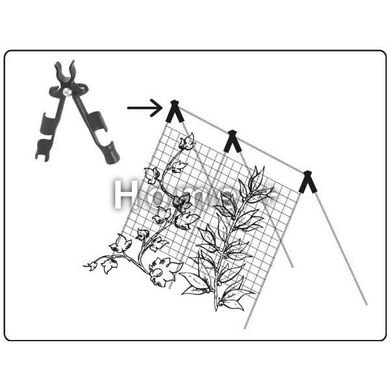 Кутовий з'єднувач регульований для садових опор 16 мм — 3 шт., TYLS16.