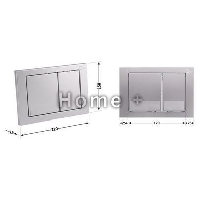 Панель смыва для унитаза Qtap Nest QT0111M06029SAT SD00038772 фото