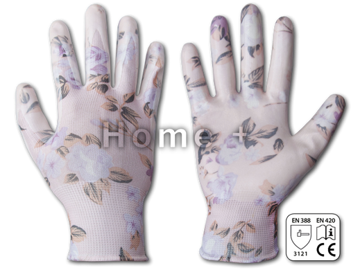 Перчатки защитные NITROX FLOWERS нитрил, размер 8, RWNF8