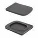 Унитаз подвесной Qtap Tern Ultra Quiet 520&times;345&times;325&nbsp;мм, Anthracite, с сиденьем Slim Duroplast / Soft-close / Quick Release