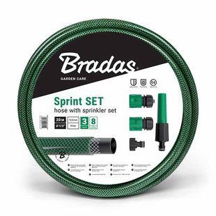 Шланг для поливання SPRINT 1/2" 20 м + набір &mdash; зрошувач рег., конектор STOP і STANDART, адаптер, WFS1/220SET 1354287175 фото