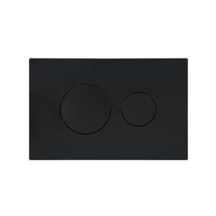 Клавиша смыва Qtap Standard 152x236x28&nbsp;мм, Matt Black, круглая QTSTD164BLM49470 SD00055594 фото