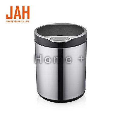 Сенсорне відро для сміття JAH 6 л кругле срібний металік із внутрішнім відром