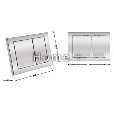Панель змиву для унітаза Qtap Nest QT0111M06028CRM SD00038773 фото