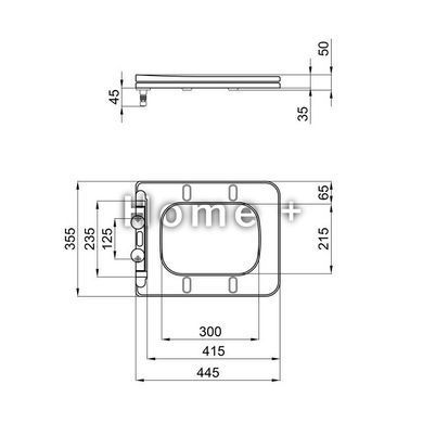 Сиденье для унитаза Qtap Kalao с микролифтом Slim QT08991213AW SD00049380 фото