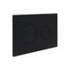 Клавіша змиву Qtap Standard 152x236x28&nbsp;мм, Matt Black, кругла QTSTD164BLM49470