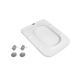 Сиденье для унитаза Qtap Kalao с микролифтом Slim QT08991213AW