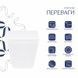 Унитаз подвесной Qtap Tern безободковый с сиденьем Soft-close QT1733052ERW