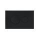 Клавіша змиву Qtap Standard 152x236x28 мм, Matt Black, кругла QTSTD164BLM49470