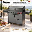 Газовий гриль Enders HYDE&reg; 6 SIKR TURBO II, 6 пальників, 26,4 кВт, 2&times; TURBO ZONE 800&deg;C (Німеччина)