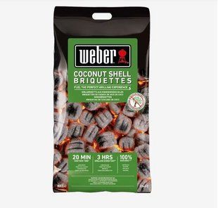 Брикети з кокосової стружки Weber, 8 кг 18402 фото
