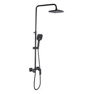 Душова система універсальна Qtap Gemini на три споживачі (з виливом) QTGEM111BLM45686 Black Matt SD00051810 фото