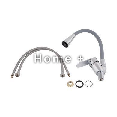 Смеситель для кухни Lidz Tani 008F3 с гибким изливом (k40) LDTAN008F3GCR39507 Grey / Chrome SD00045611 фото