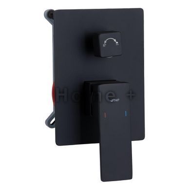 Душова система для душу Qtap Gemini прихованого монтажу на два споживачі QTGEM113BLM45697 Black Matt SD00051821 фото