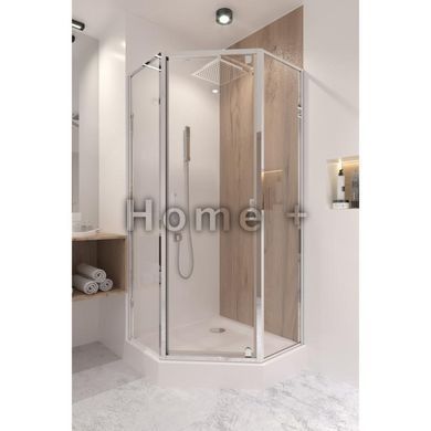 Душевая кабина Qtap Leo CRM10995-AC6 90х90 см, стекло Clear, CalcLess, 6 мм без поддона SD00039707 фото