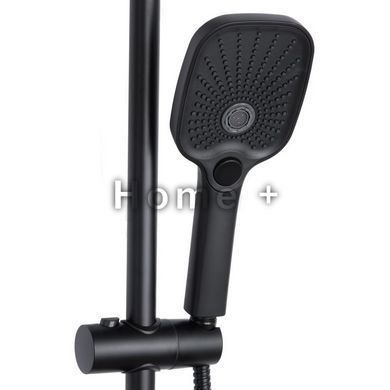 Душова система універсальна Qtap Gemini на три споживачі (з виливом) QTGEM111BLM45686 Black Matt SD00051810 фото