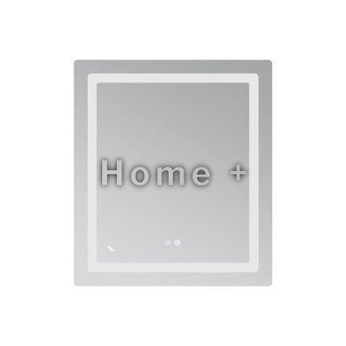 Дзеркало Lidz Kubis (KU2) 700х800 з LED-підсвіткою Touch, з антизапотіванням, з димером, рег. яскравості LD78LF9048070 SD00054571 фото