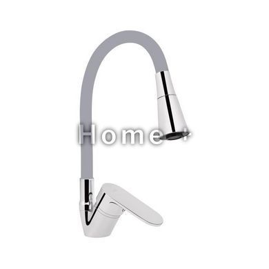 Смеситель для кухни Lidz Tani 008F3 с гибким изливом (k40) LDTAN008F3GCR39507 Grey / Chrome SD00045611 фото