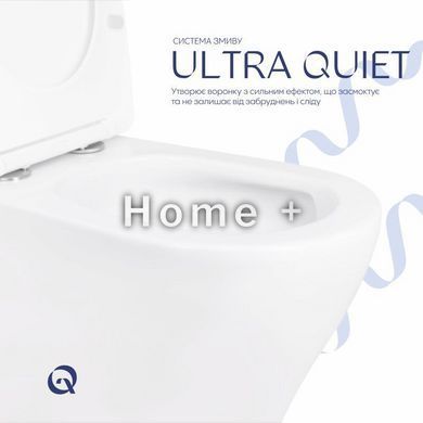 Унитаз-компакт Qtap Cardinal Ultra Quiet безободковый с сиденьем Soft-close QT04222168AUQ3W SD00051950 фото