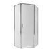 Душевая кабина Qtap Leo CRM10995-AC6 90х90 см, стекло Clear, CalcLess, 6 мм без поддона