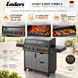 Газовий гриль Enders HYDE&reg; 6 SIKR TURBO II, 6 пальників, 26,4 кВт, 2&times; TURBO ZONE 800&deg;C (Німеччина)