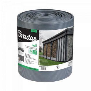 Стрічка оградна, балконна SOLID, 19 см х 26 м, 1200 г/м2, сірий, TOB12001926GYL 1810877582 фото