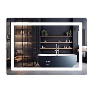 Зеркало Lidz Kubis (KU2) 1000х800 с LED-подсветкой Touch, с антизапотеванием, с диммером, рег. яркости LD78LF6141008048450 SD00054574 фото
