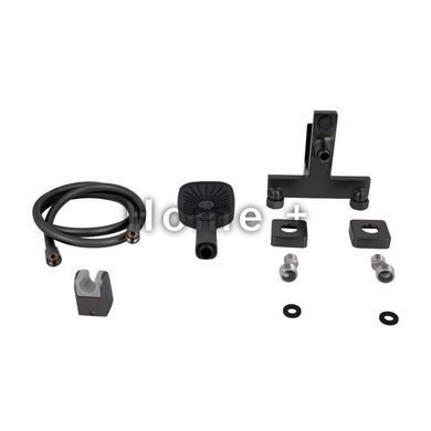 Смеситель для ванны Qtap Gemini (c душевым гарнитуром) QTGEM259GMB45684 Gunmetal Black PVD SD00051808 фото
