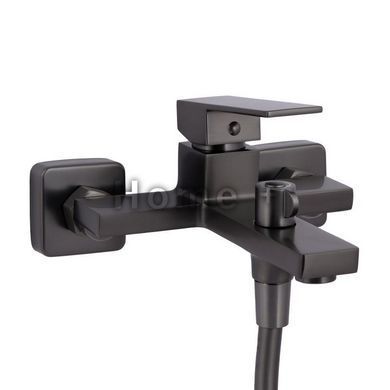 Смеситель для ванны Qtap Gemini (c душевым гарнитуром) QTGEM259GMB45684 Gunmetal Black PVD SD00051808 фото