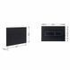 Клавиша смыва Qtap Standard 152x236x28&nbsp;мм, Matt Black, линейная QTSTD164BLM49473
