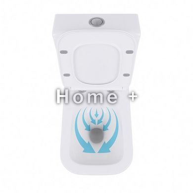 Унітаз-компакт Qtap Crow безобідковий із сидінням Soft-close QT05222170W SD00036221 фото