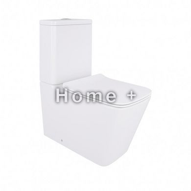 Унітаз-компакт Qtap Crow безобідковий із сидінням Soft-close QT05222170W SD00036221 фото