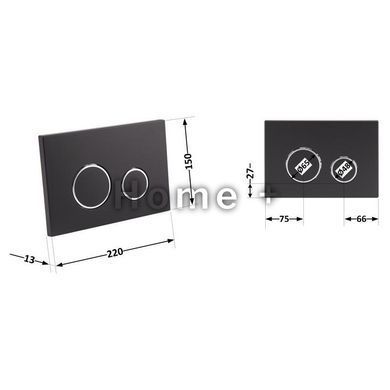 Панель смыва для унитаза Qtap Nest QT0111M11V1146MB SD00038780 фото