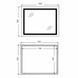 Зеркало Qtap Cardinal (CA2) 800х600 с LED-подсветкой Touch, с антизапотеванием, с диммером, рег. темп. цвета (3000-6500K) Reverse