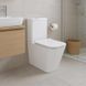 Унітаз-компакт Qtap Crow безобідковий із сидінням Soft-close QT05222170W