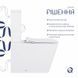 Унітаз-компакт Qtap Crow безобідковий із сидінням Soft-close QT05222170W