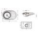 Кухонная мойка Lidz 7750 0,8 мм Micro Decor (LIDZ7750MDEC)