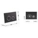 Панель смыва для унитаза Qtap Nest QT0111M11V1146MB