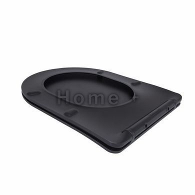 Qtap Сидіння для унітаза (Scorpio New) 460x362x50 мм, Matt Black, з мікроліфтом, Slim Duroplast, Quick Release SD00053476 фото