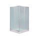 Набор Lidz душевая кабина Wawel SC80x80.SAT.LOW.FR, стекло Frost 4 мм + поддон Mazur
