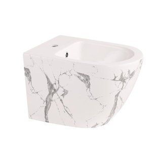 Биде подвесное Qtap Robin 515x370x350 мм, Marble QT13551381GMR SD00054287 фото
