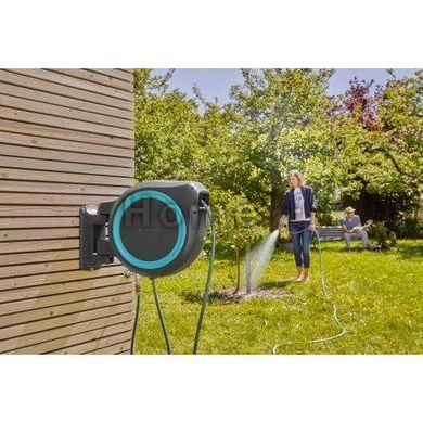 Котушка настінна Gardena RollUp L бірюзова + набір для поливання 30 м 18625-20.000.00 фото